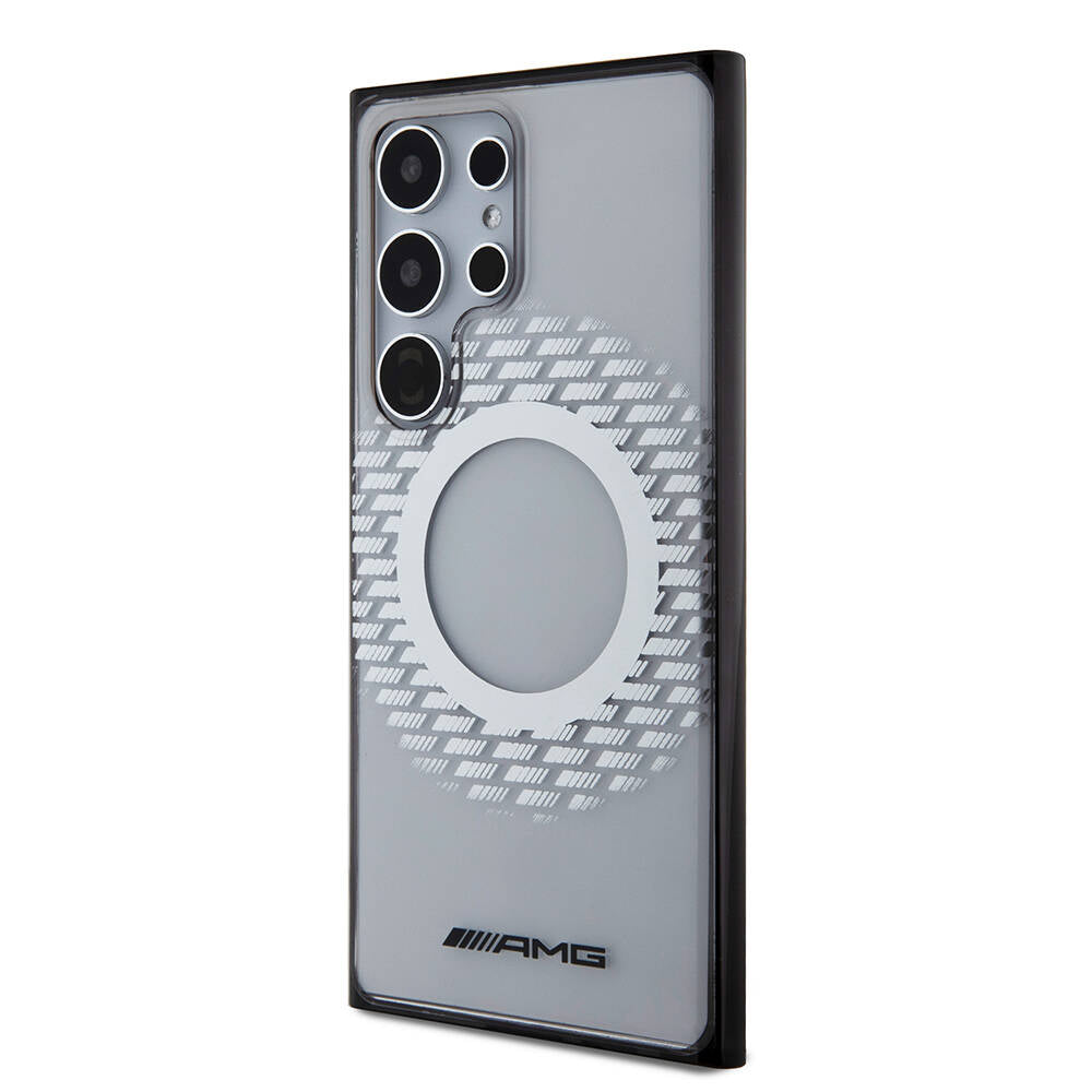 AMG Galaxy S24 Ultra Orjinal Lisanslı M-safe Şarj Özellikli Eşkenar Dörtgen Desenli Transparan Kılıf AMG Galaxy S24 Ultra Orjinal Lisanslı M-safe Şarj Özellikli Eşkenar Dörtgen Desenli Transparan Kılıf